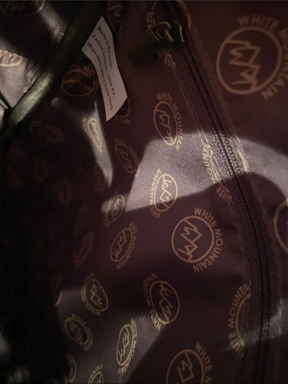 NWT Mini White Mountain Brown Leather Backpack Purse